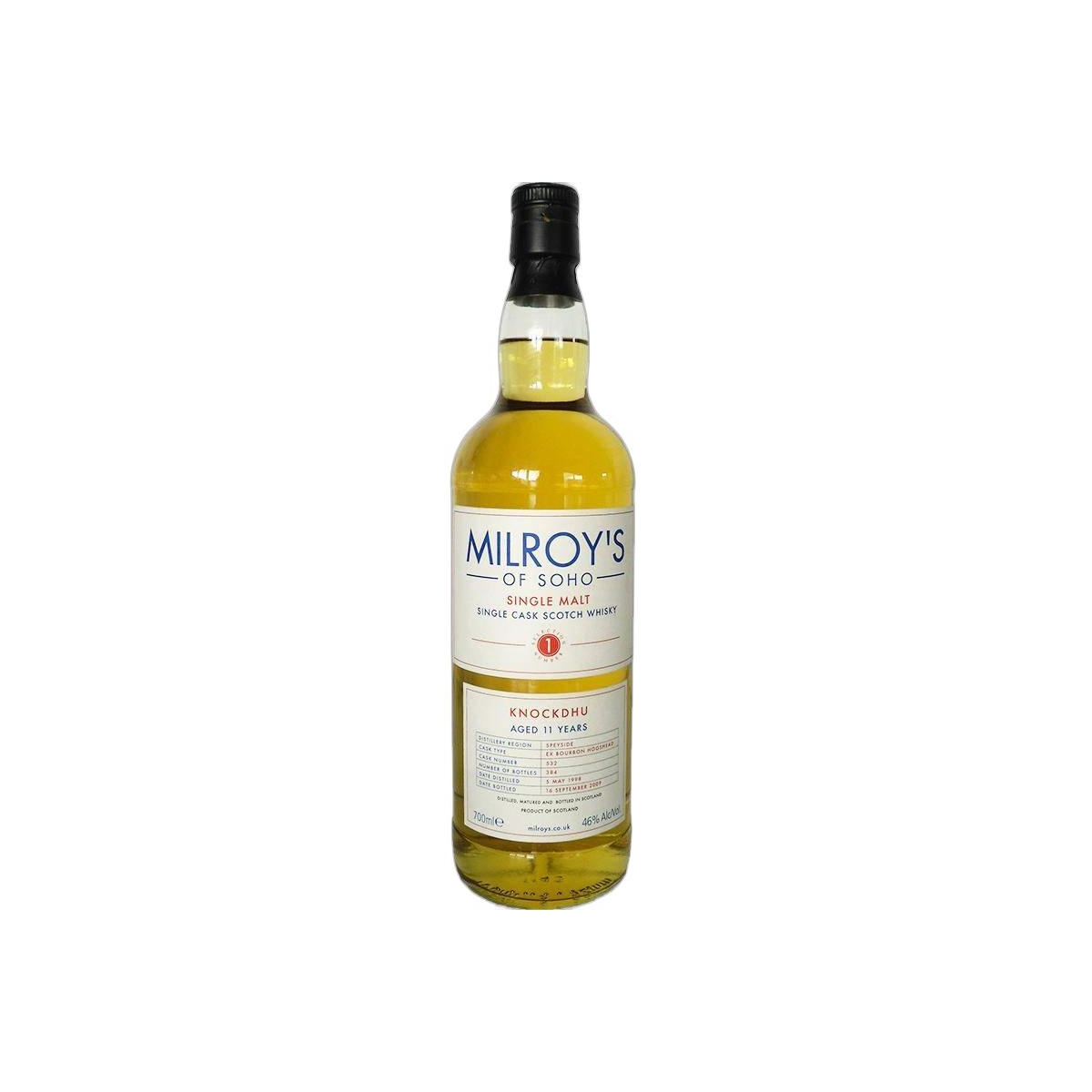 The Knockdhu 1998 11 Years Single Malt Whisky