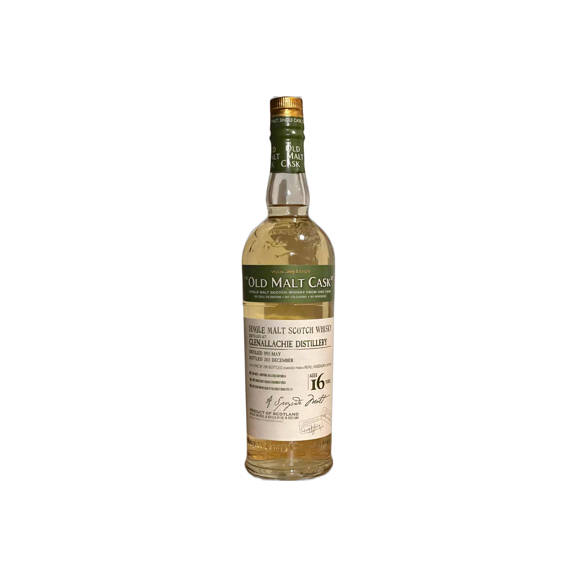The GlenAllachie Old Malt Cask 1995 16 Years Single Malt Whisky
