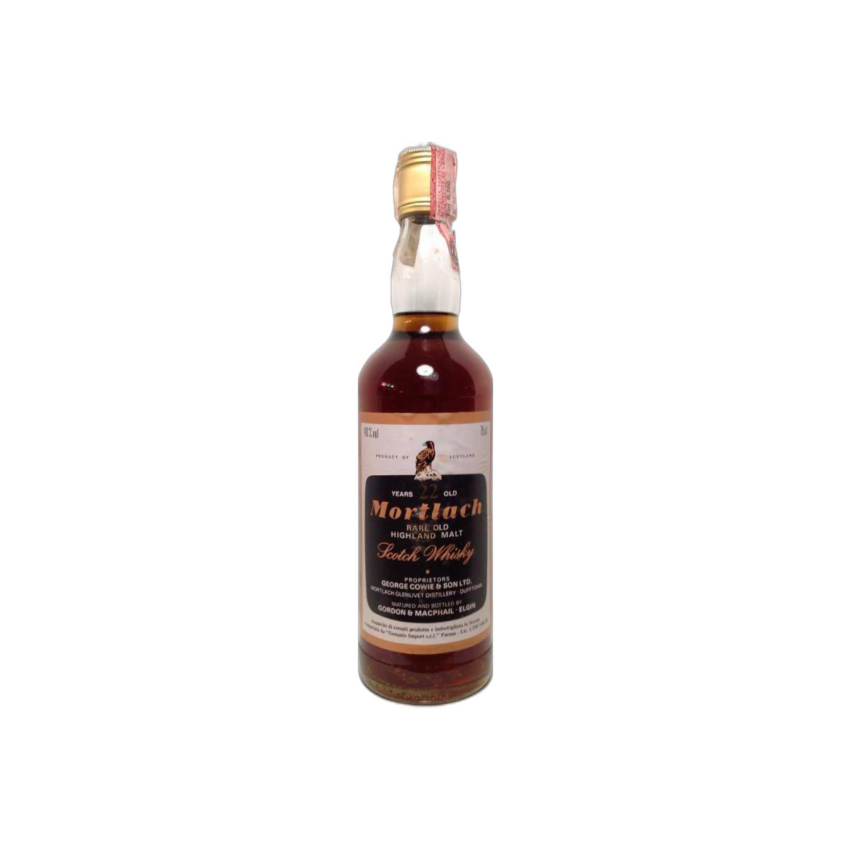 Mortlach Licensed Bottling 22 Years Single Malt Whisky