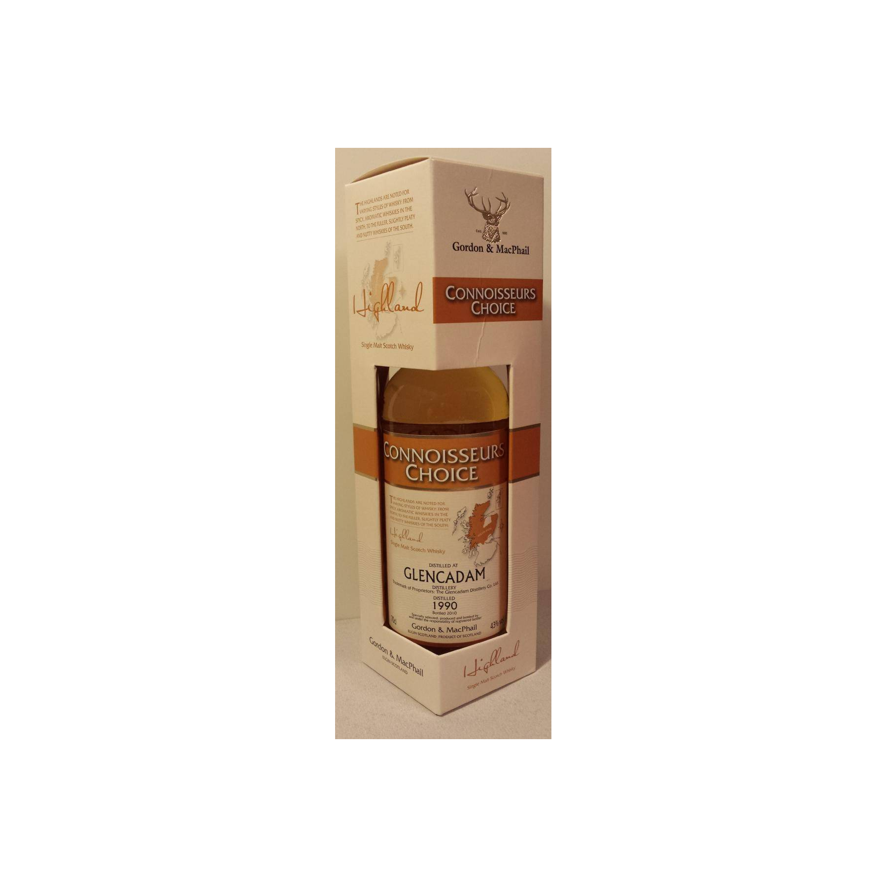 Glencadam Connoisseurs Choice 1990 19 Years Single Malt Whisky