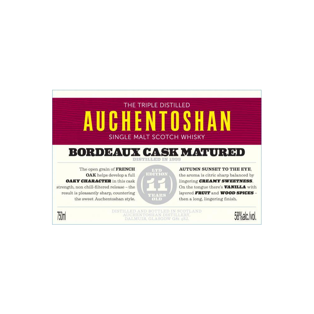 Auchentoshan 1999 11 Years Single Malt Whisky 2