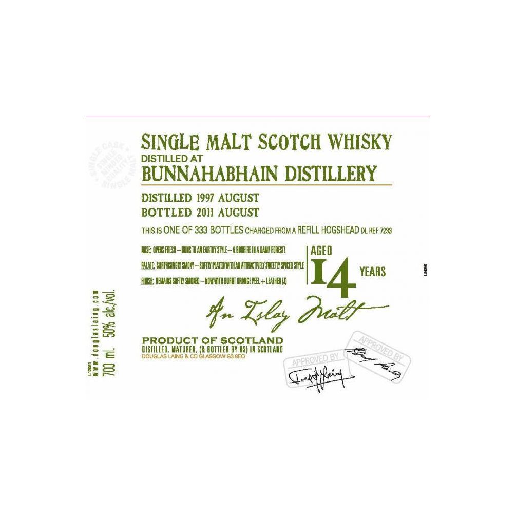 Bunnahabhain Old Malt Cask 1997 14 Years Single Malt Whisky 2