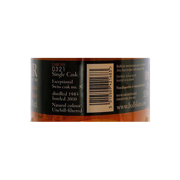 Balblair 1985 25 Years Single Malt Whisky 2