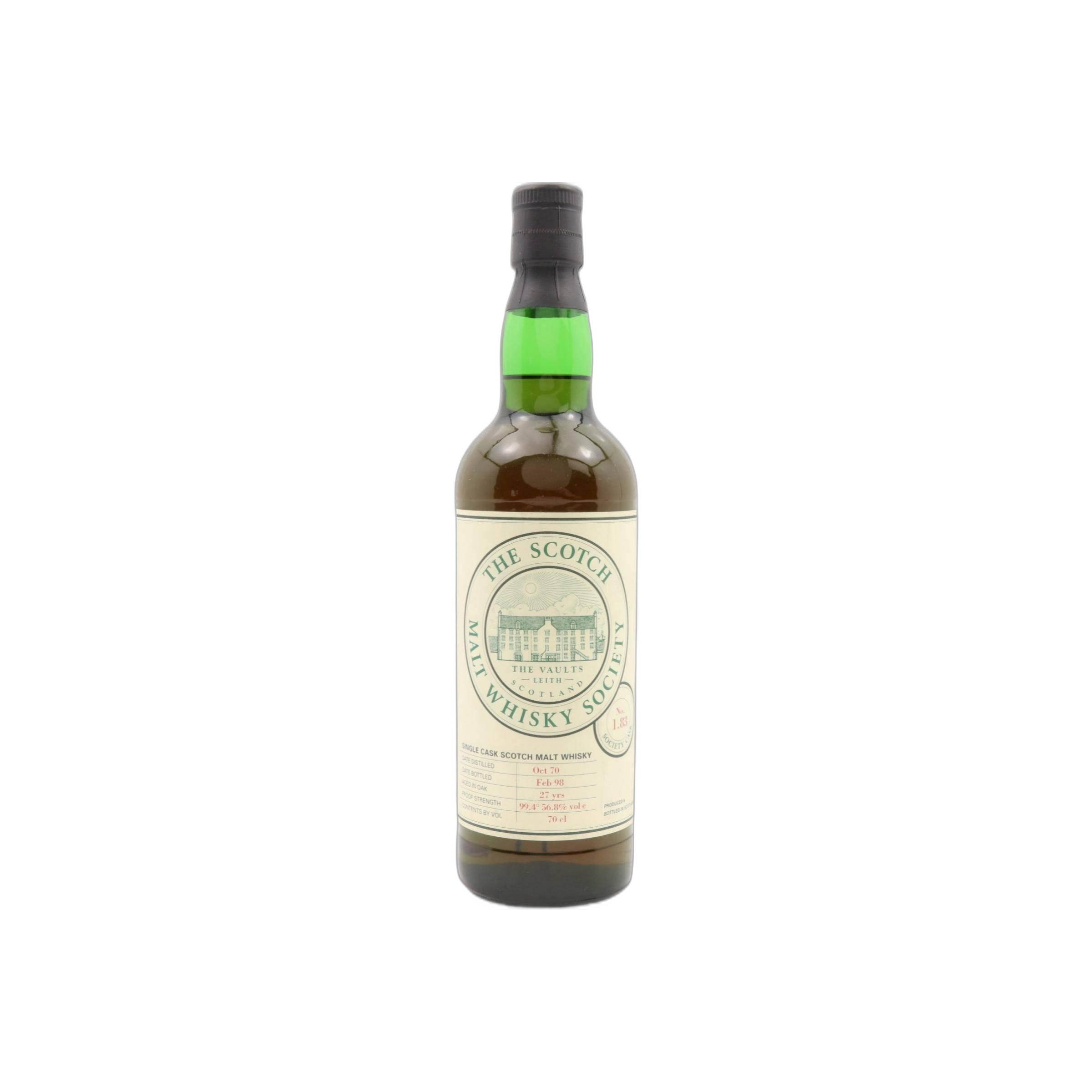 The Scotch Malt Whisky Society 1970 27 Years Single Malt Whisky