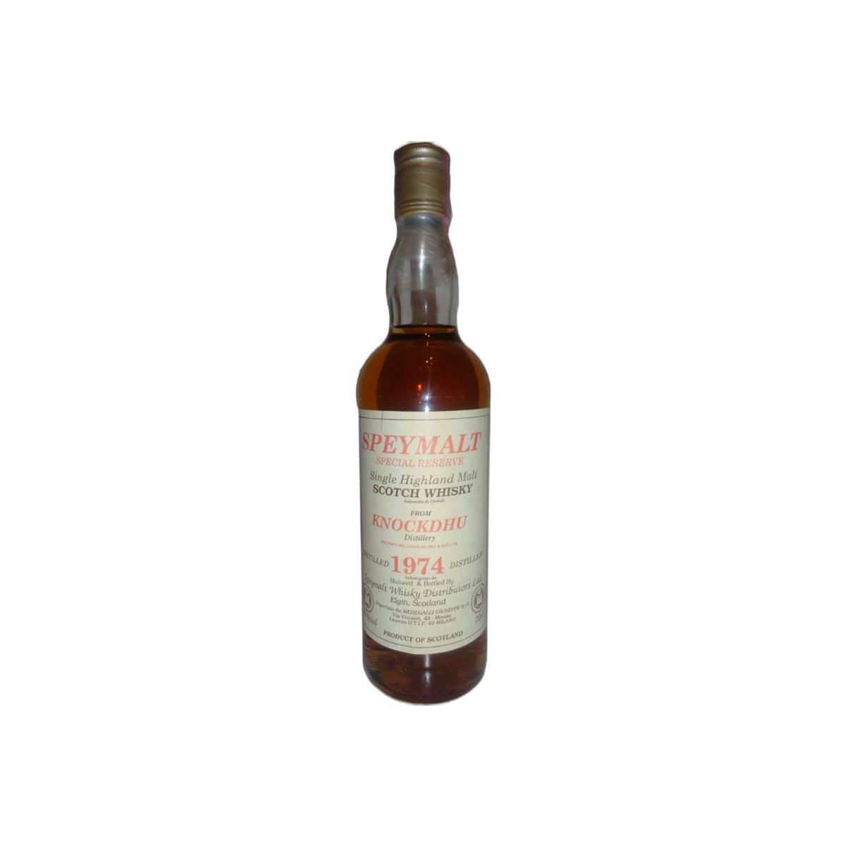 The Knockdhu 1974 Single Malt Whisky