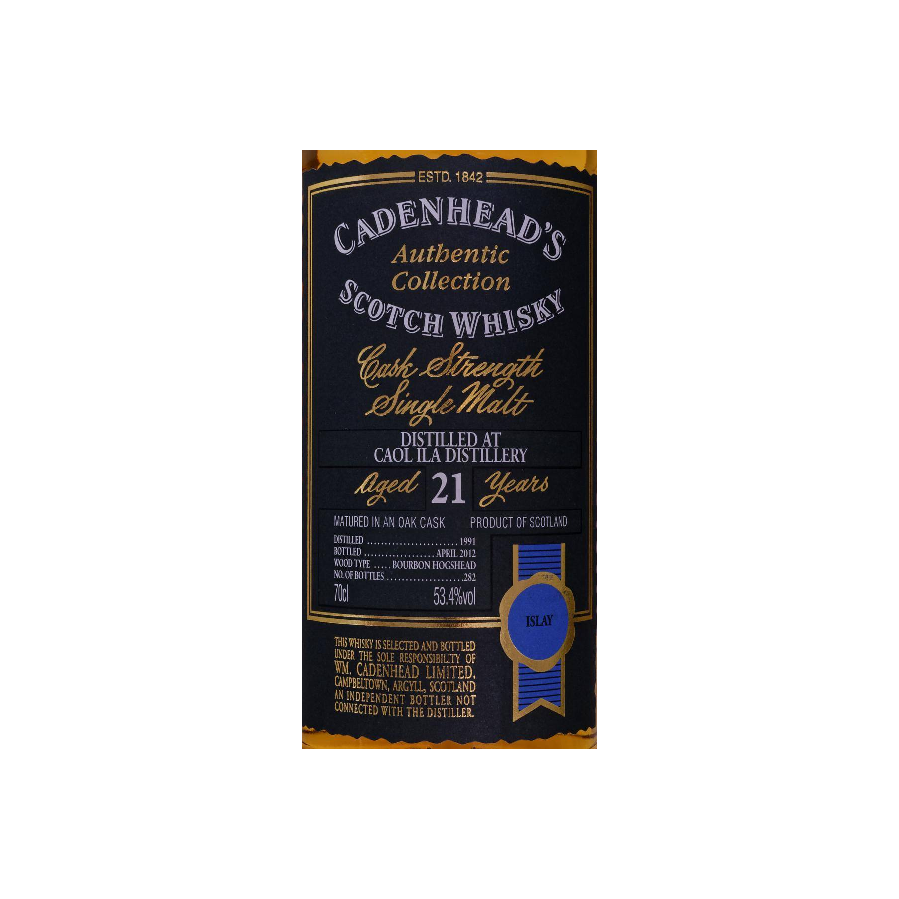 Caol Ila Authentic Collection 1991 21 Years Single Malt Whisky 2