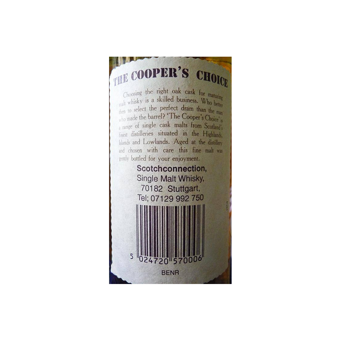 Benrinnes The Cooper's Choice 1981 16 Years Single Malt Whisky 2