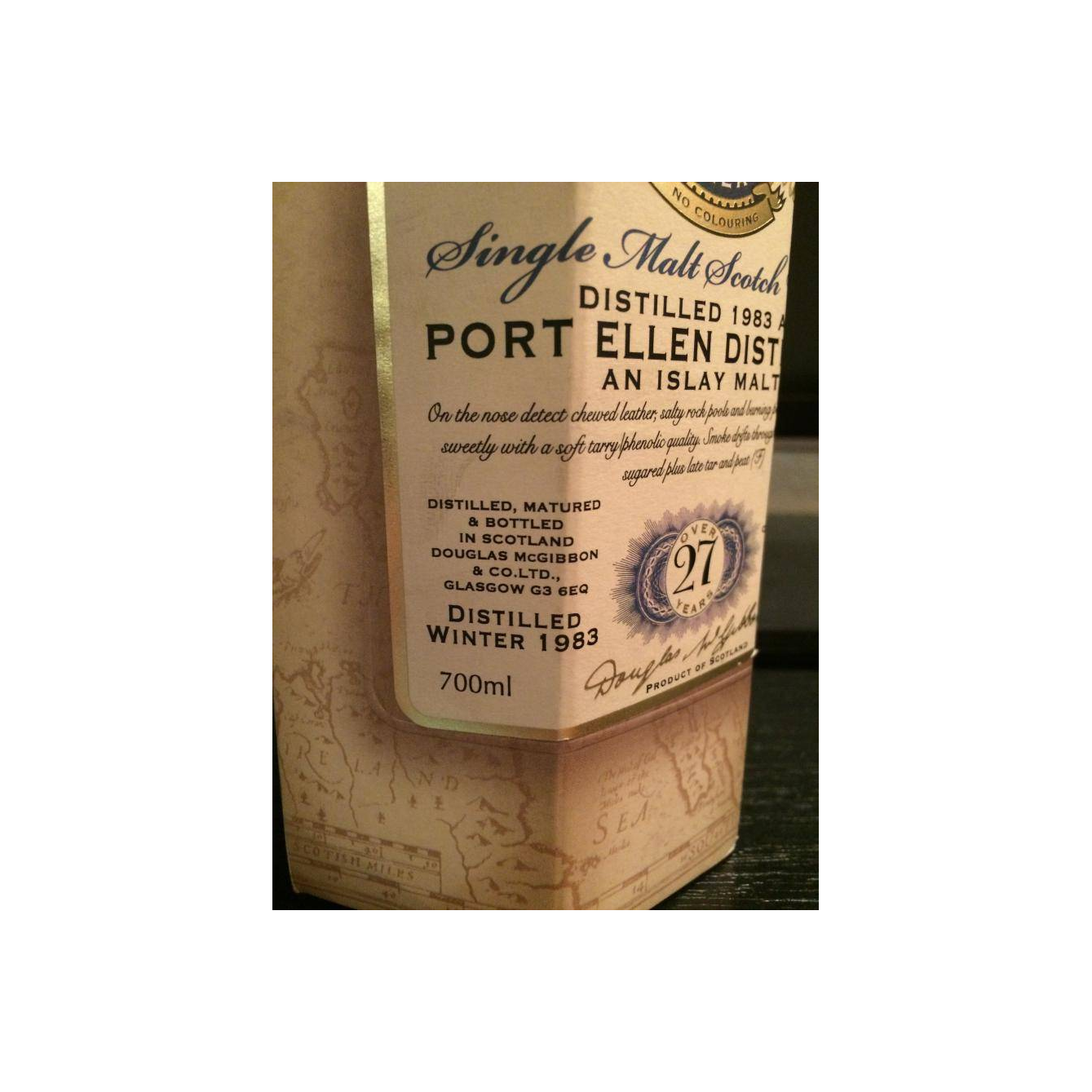 Port Ellen McGibbon's Provenance 1983 27 Years Single Malt Whisky 3