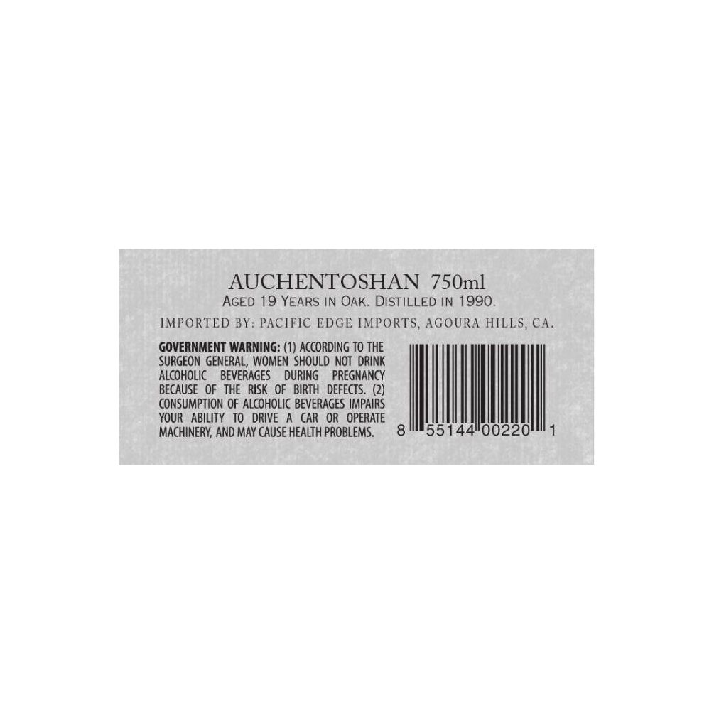 Auchentoshan Individual Cask Bottling 1990 19 Years Single Malt Whisky 2