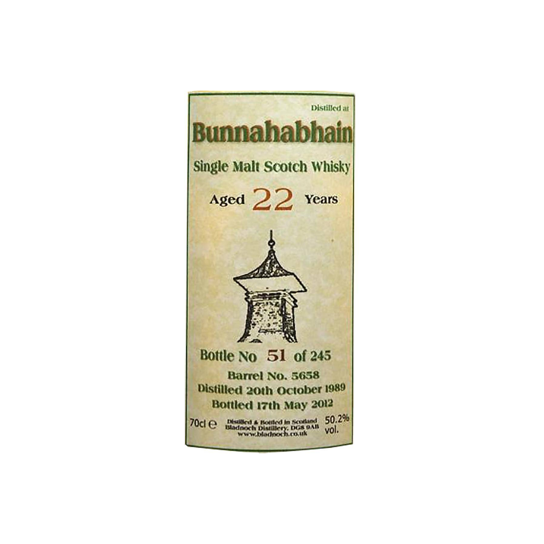Bunnahabhain 1989 22 Years Single Malt Whisky 2