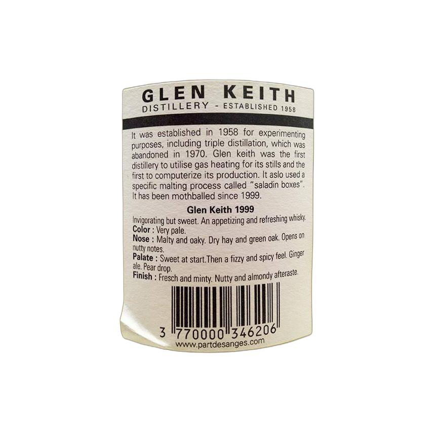 Glen Keith 1999 12 Years Single Malt Whisky 3