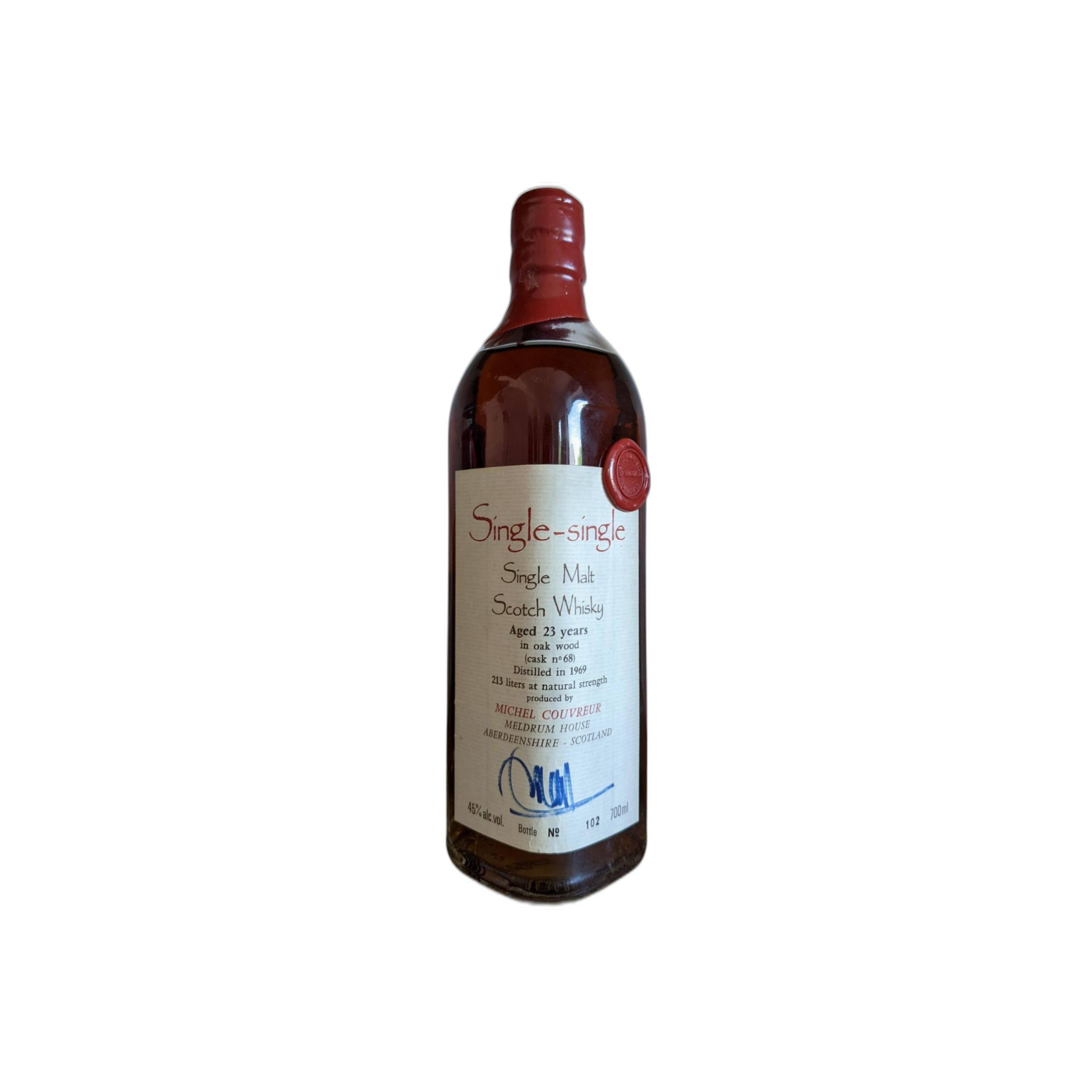 Michel Couvreur 1969 23 Years Single Malt Whisky