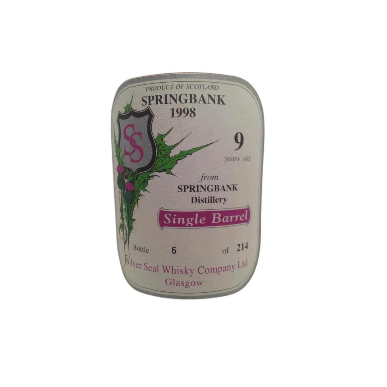 Springbank 1998 9 Years Single Malt Whisky 3