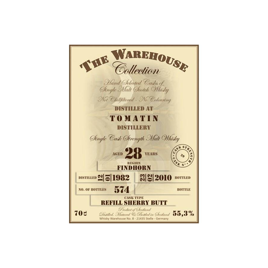 Tomatin 1982 28 Years Single Malt Whisky