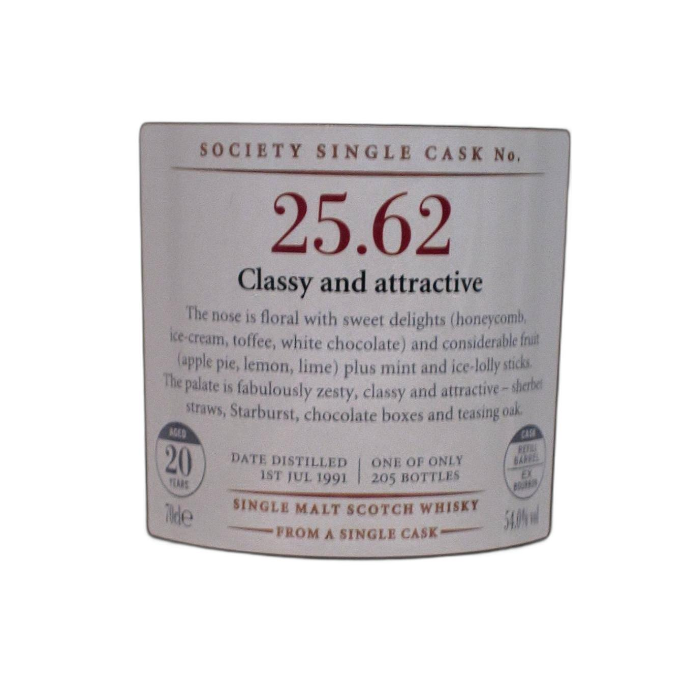 The Scotch Malt Whisky Society 1991 20 Years Single Malt Whisky 2