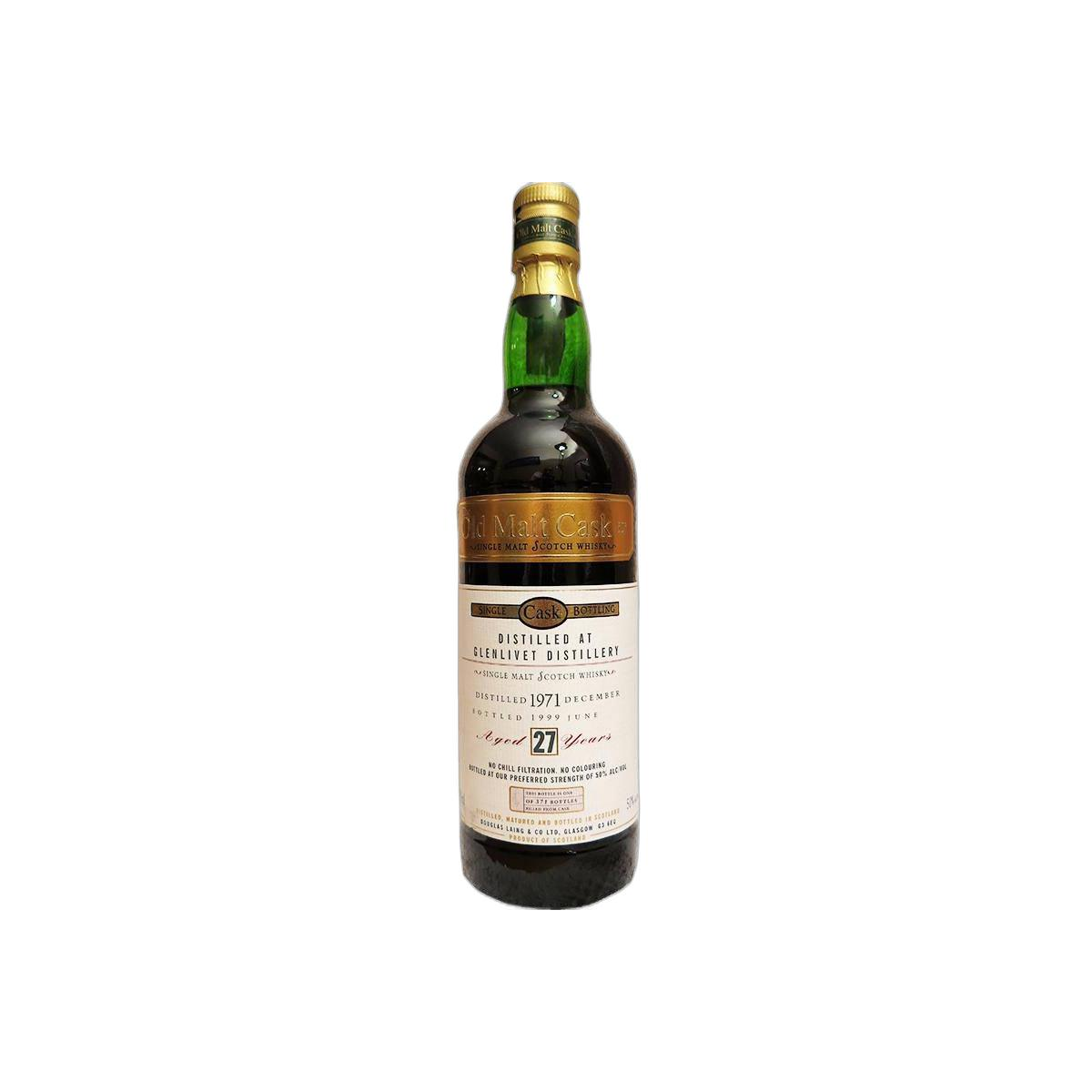 The Glenlivet Old Malt Cask 1971 27 Years Single Malt Whisky