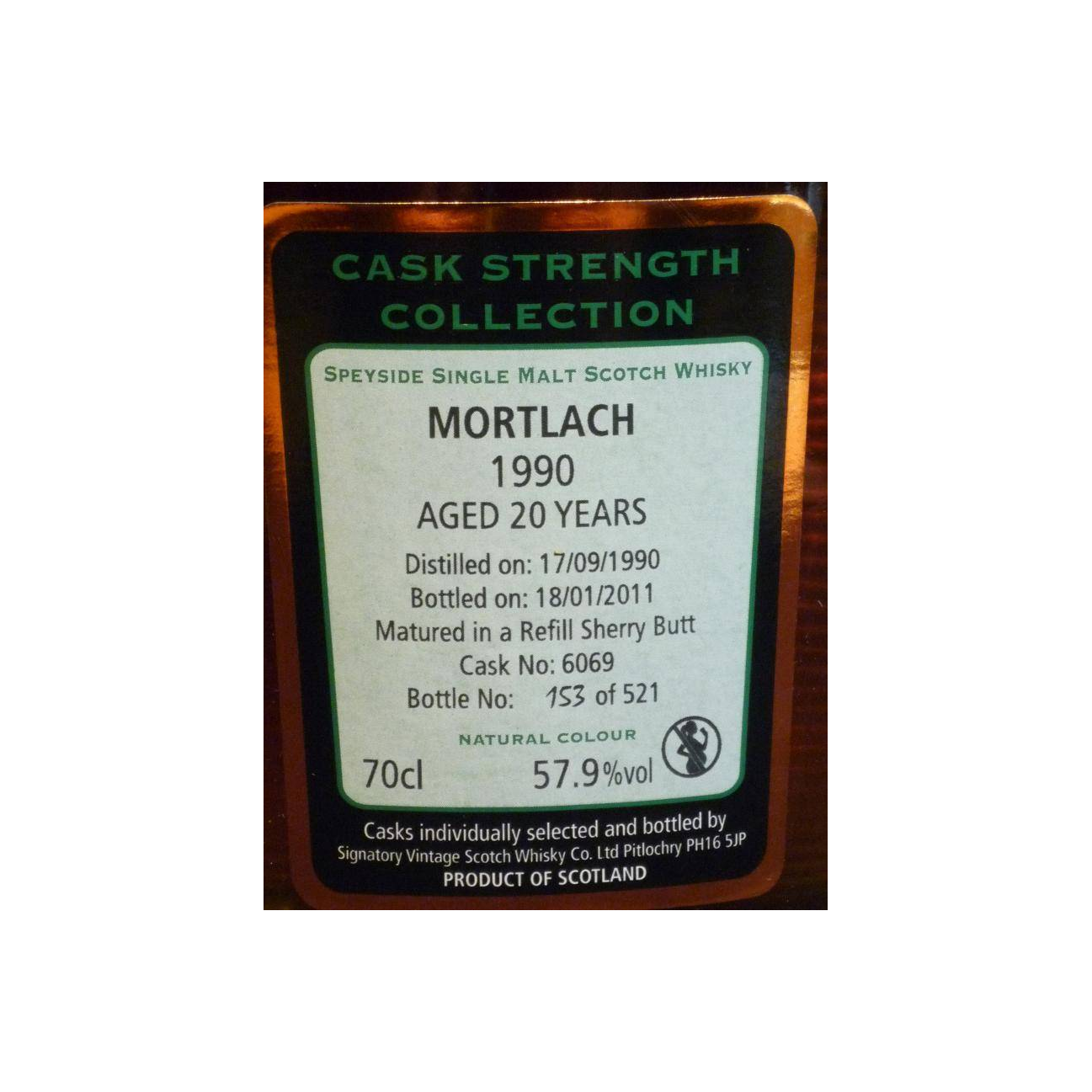 Mortlach Cask Strength Collection 1990 20 Years Single Malt Whisky 3
