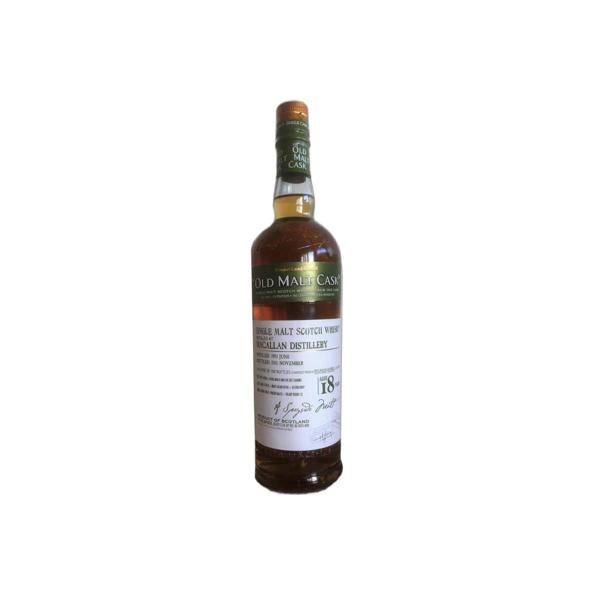 The Macallan Old Malt Cask 1993 18 Years Single Malt Whisky 2