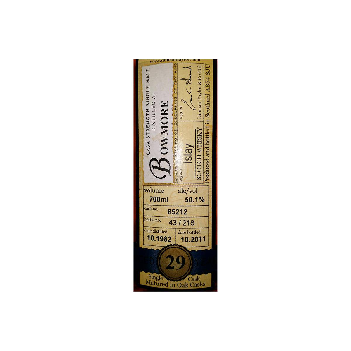 Bowmore Rare Auld 1982 29 Years Single Malt Whisky 3