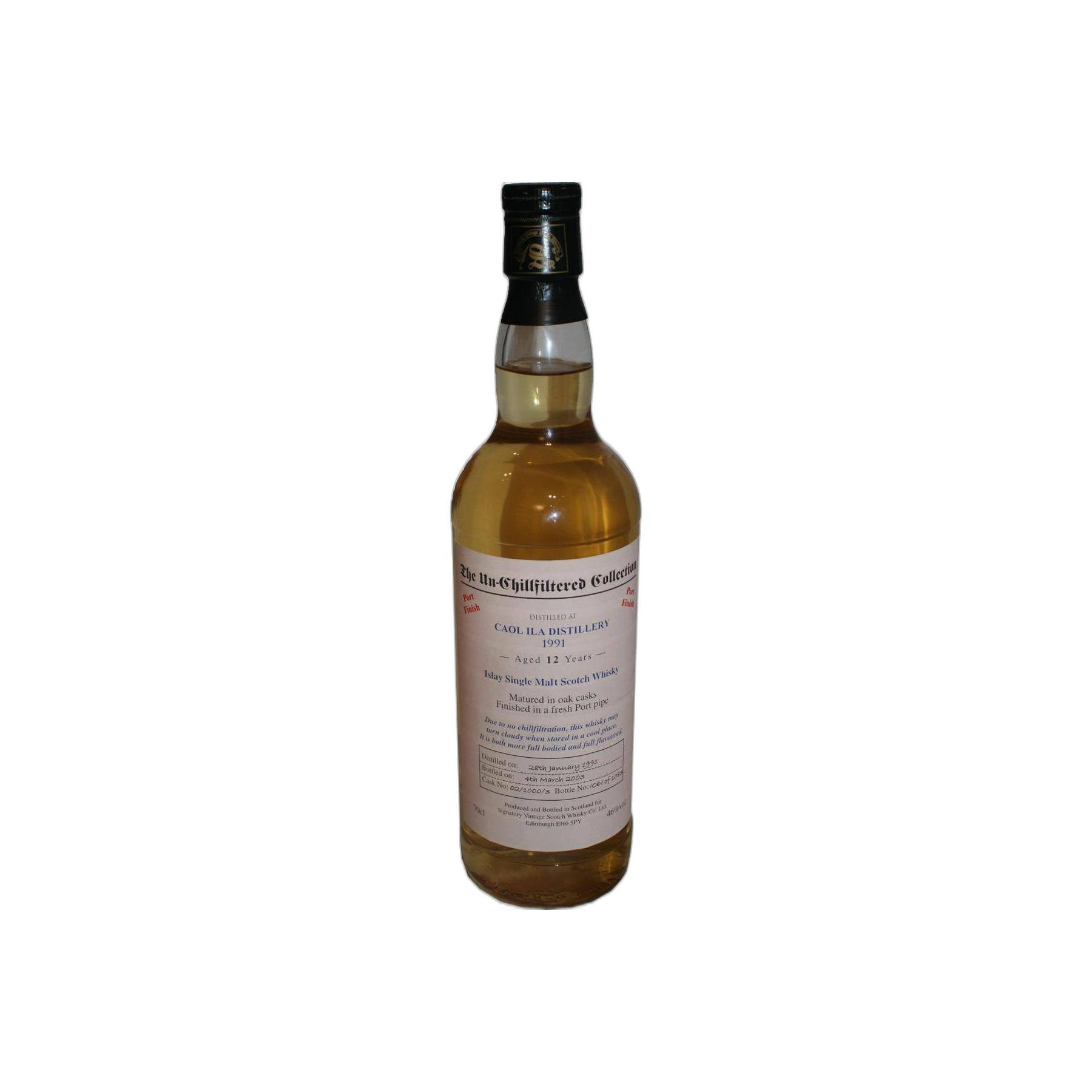 Caol Ila The Un-Chillfiltered Collection 1991 12 Years Single Malt Whisky