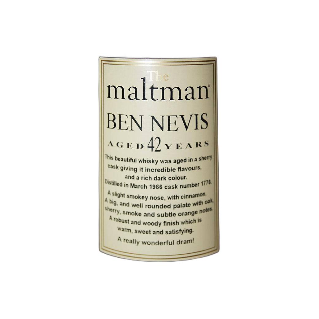 Ben Nevis 1966 42 Years Single Malt Whisky 2
