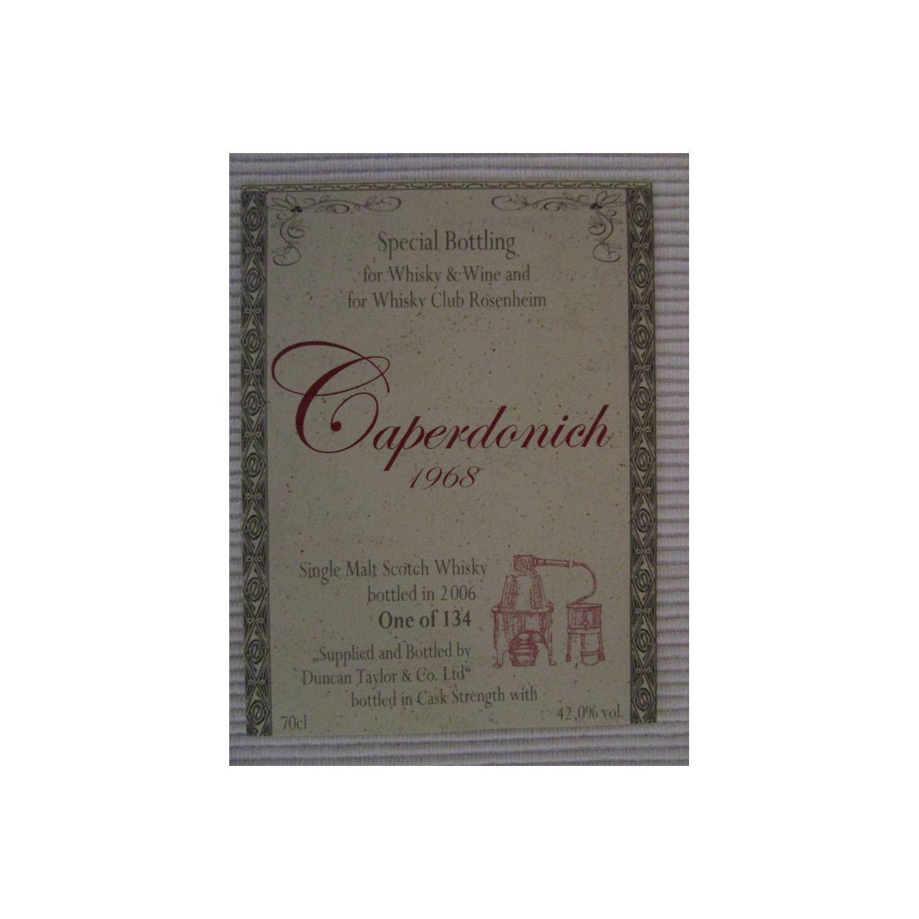 Caperdonich 1968 38 Years Single Malt Whisky