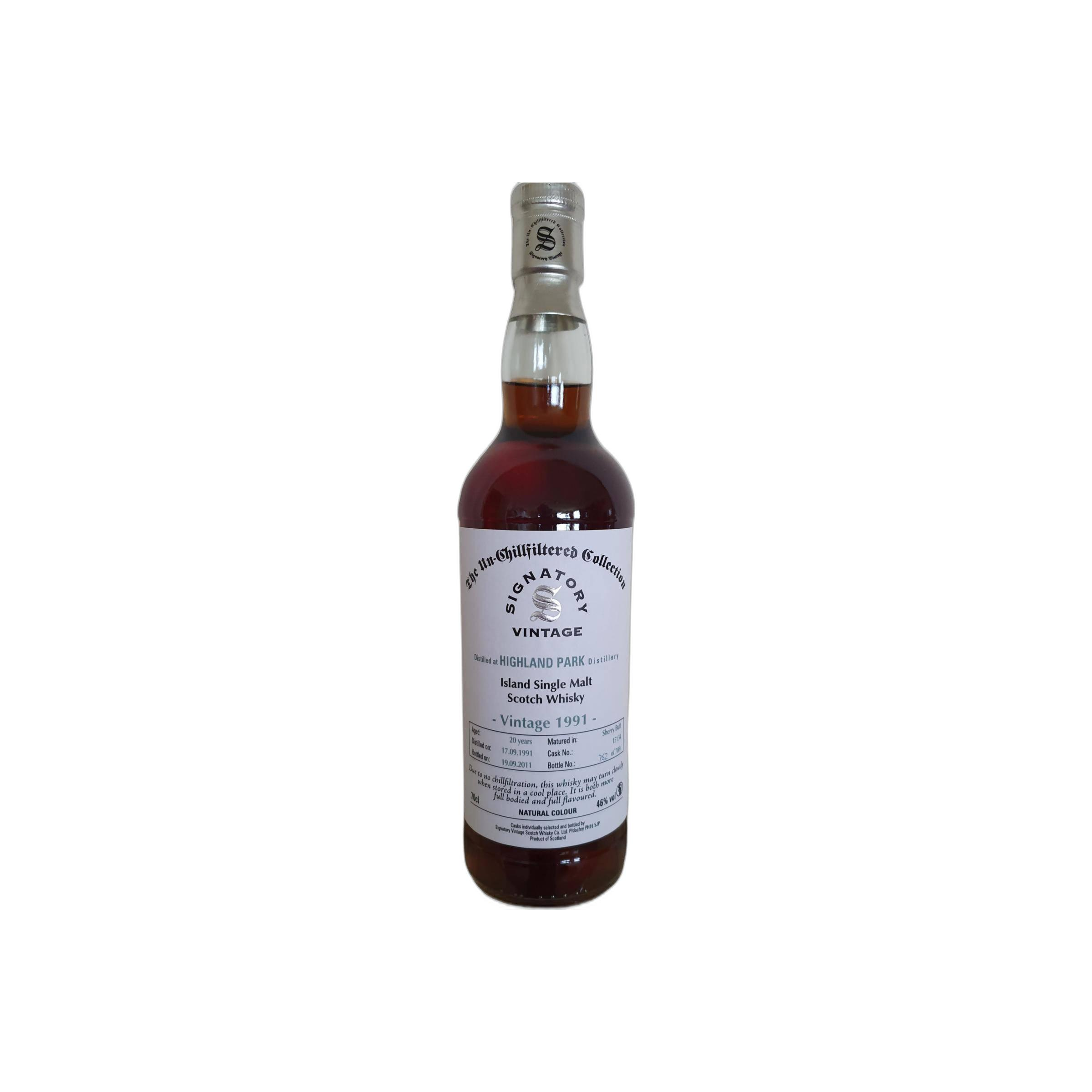 Highland Park The Un-Chillfiltered Collection 1991 20 Years Single Malt Whisky