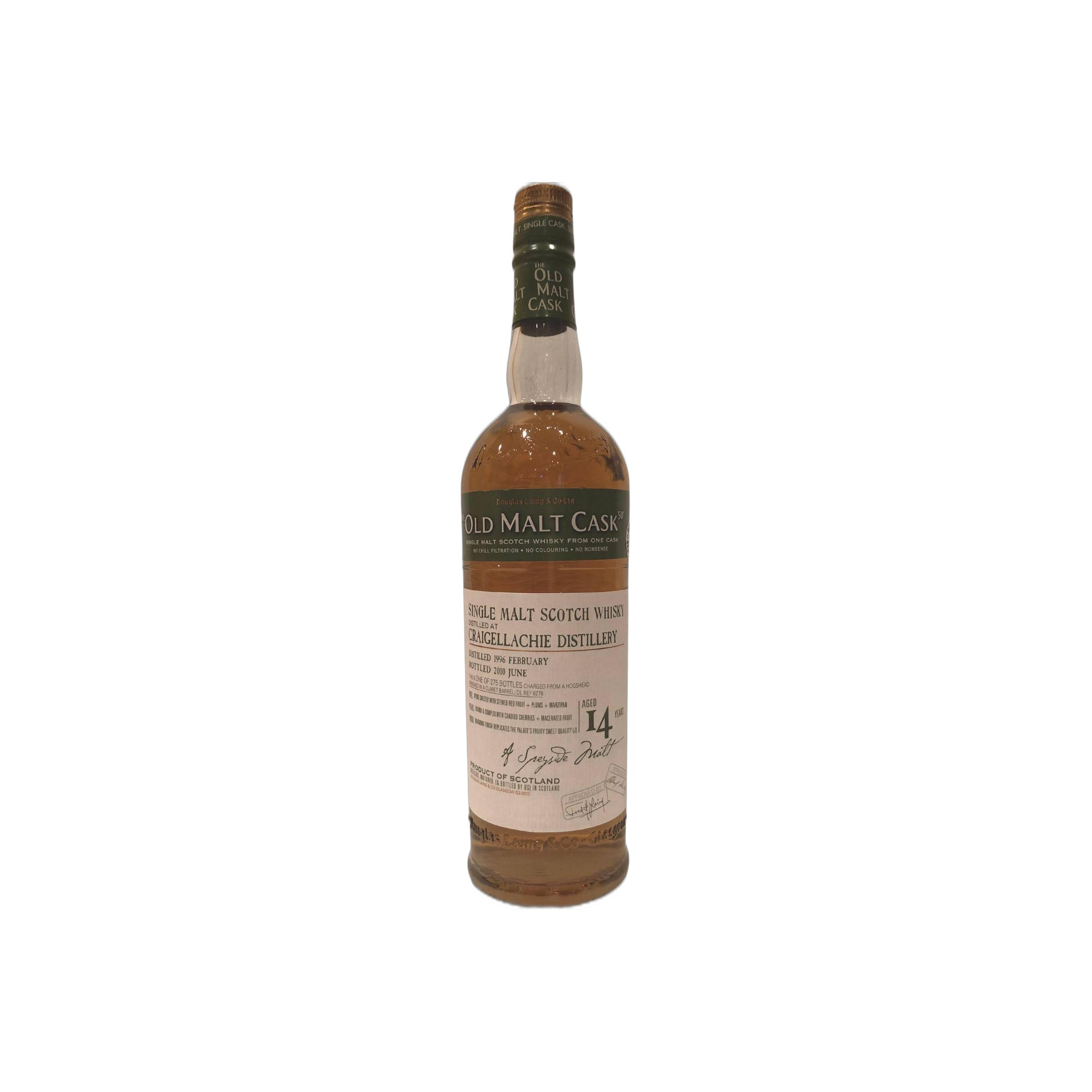 Craigellachie Old Malt Cask 1996 14 Years Single Malt Whisky