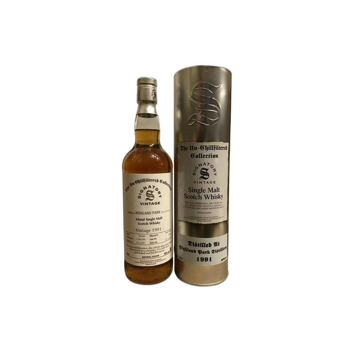 Highland Park The Un-Chillfiltered Collection 1991 20 Years Single Malt Whisky 2