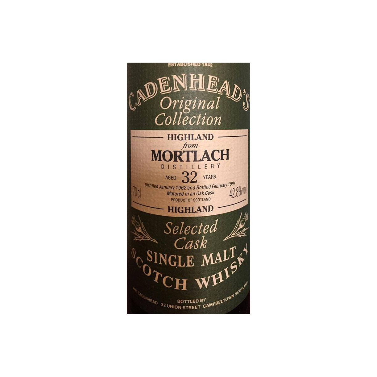 Mortlach 1962 32 Years Single Malt Whisky