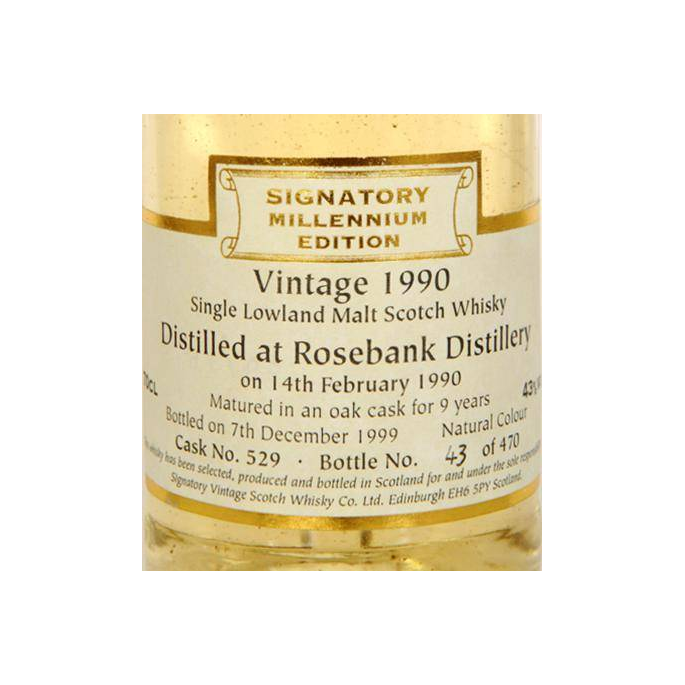 Rosebank 1990 9 Years Single Malt Whisky 2