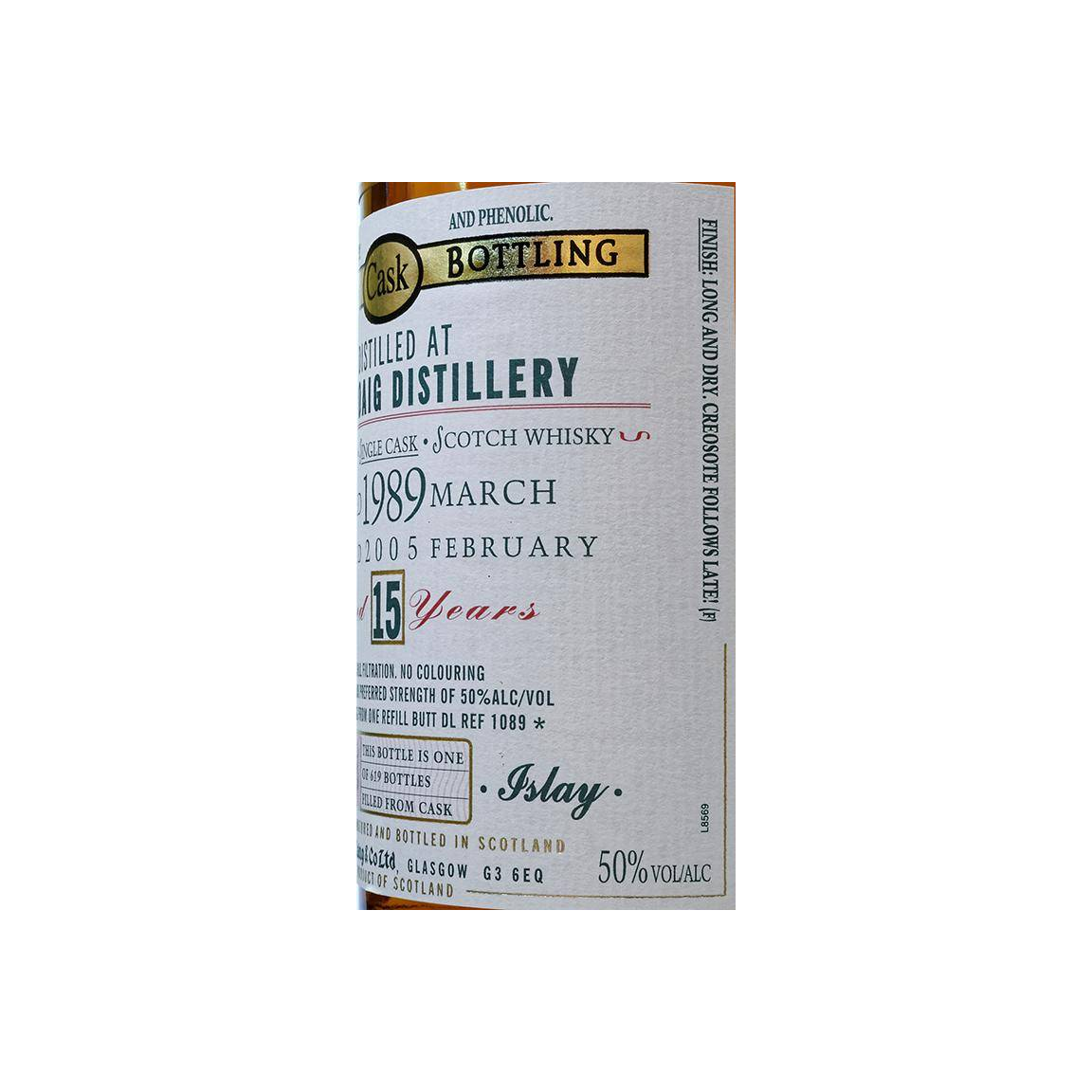 Laphroaig Old Malt Cask 1989 15 Years Single Malt Whisky 3