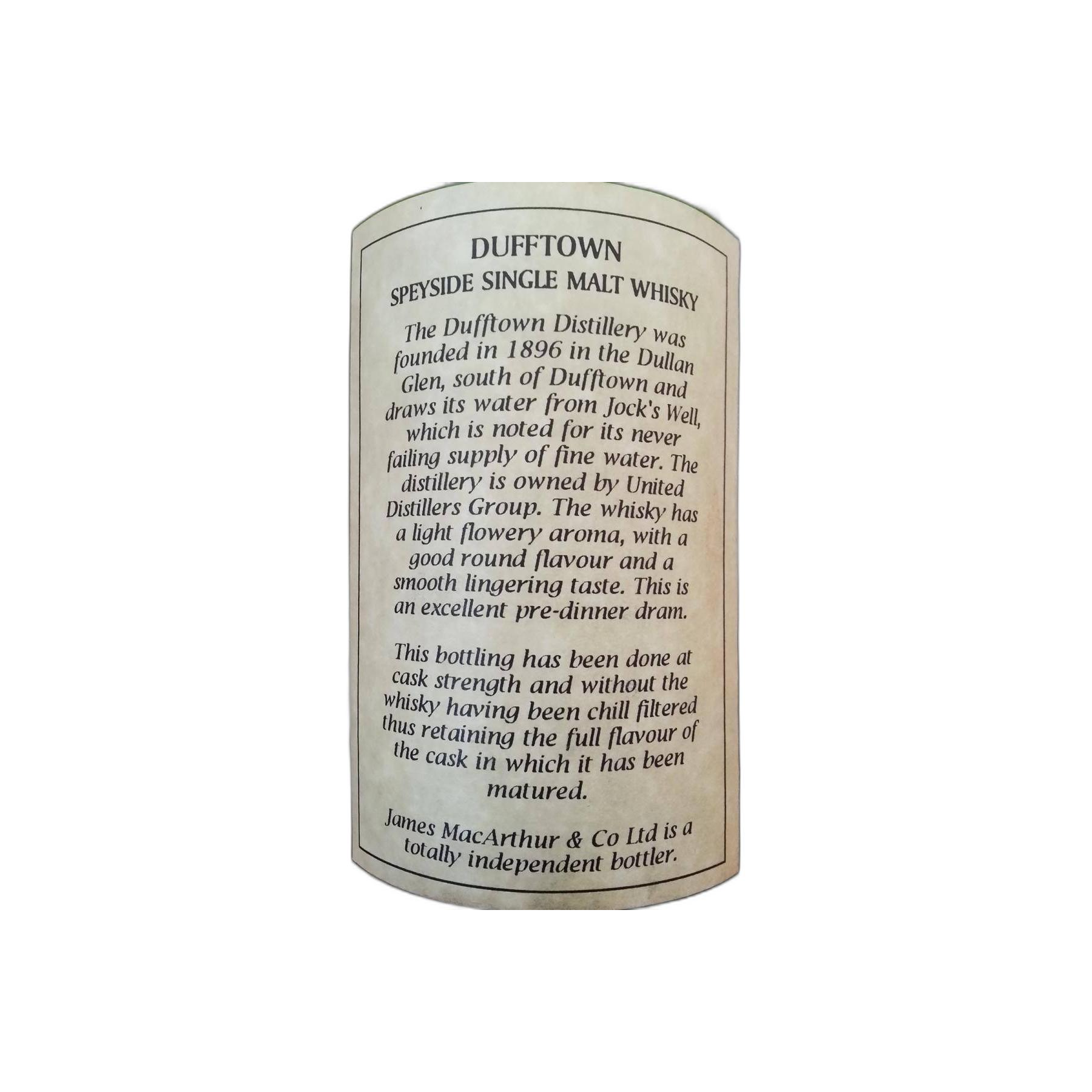 Dufftown 17 Years Single Malt Whisky 2