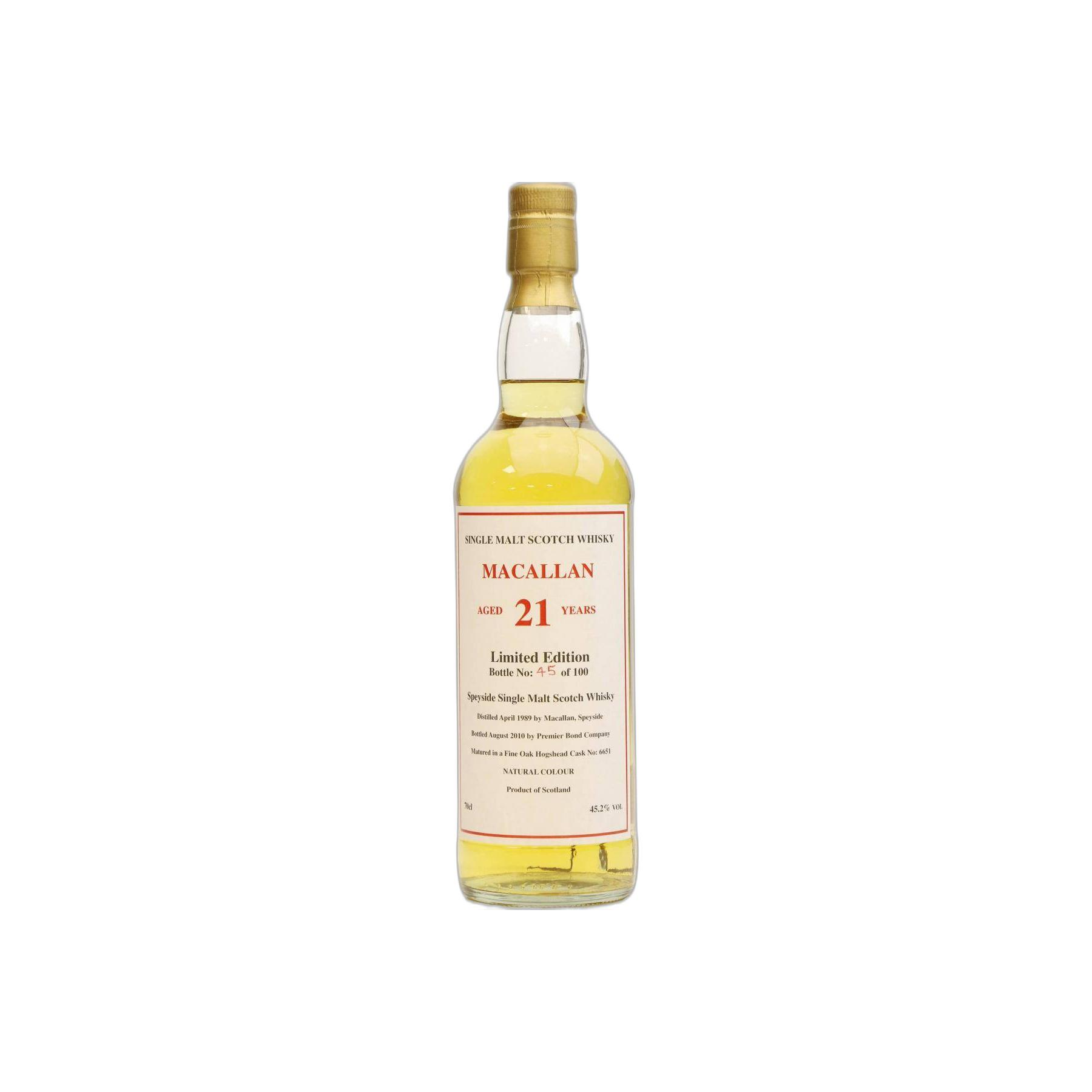 The Macallan Limited Edition 1989 21 Years Single Malt Whisky