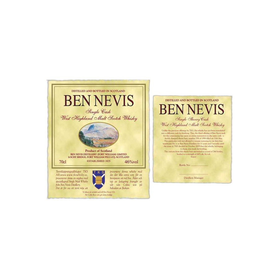Ben Nevis 1998 11 Years Single Malt Whisky 2