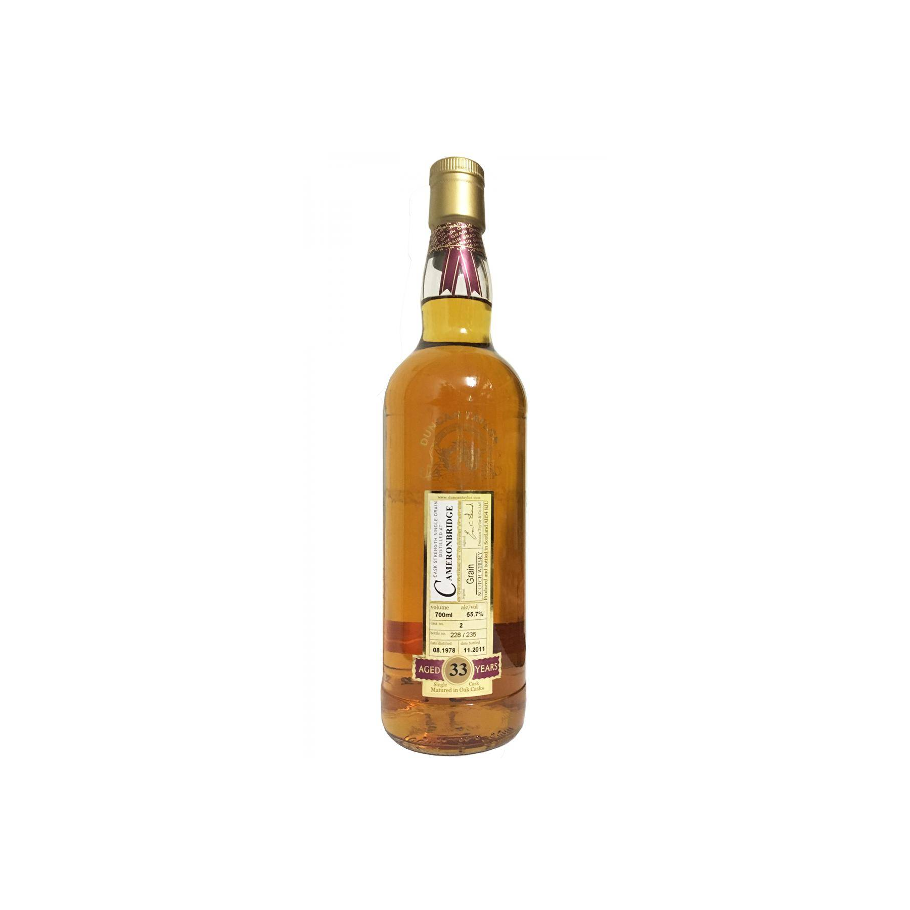 Cameronbridge Rare Auld 1978 33 Years Single Grain Whisky
