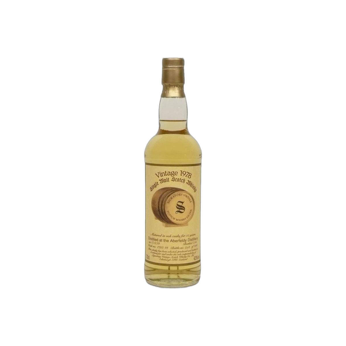 Aberfeldy Vintage Collection 1978 15 Years Single Malt Whisky