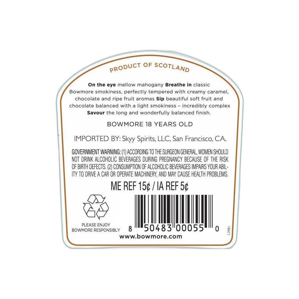 Bowmore 18 Years Single Malt Whisky 3