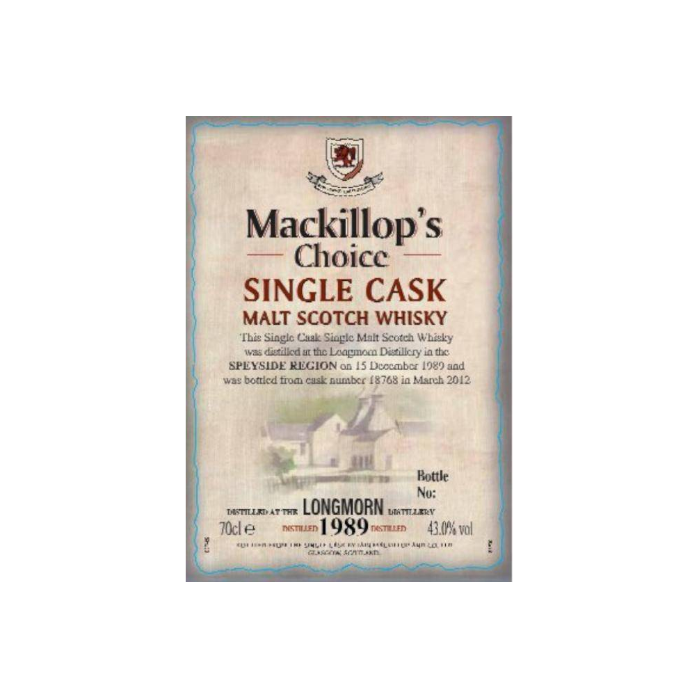 Longmorn Single Cask 1989 22 Years Single Malt Whisky