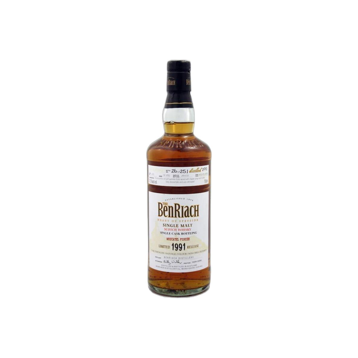 BenRiach Individual Cask Bottling 1991 18 Years Single Malt Whisky
