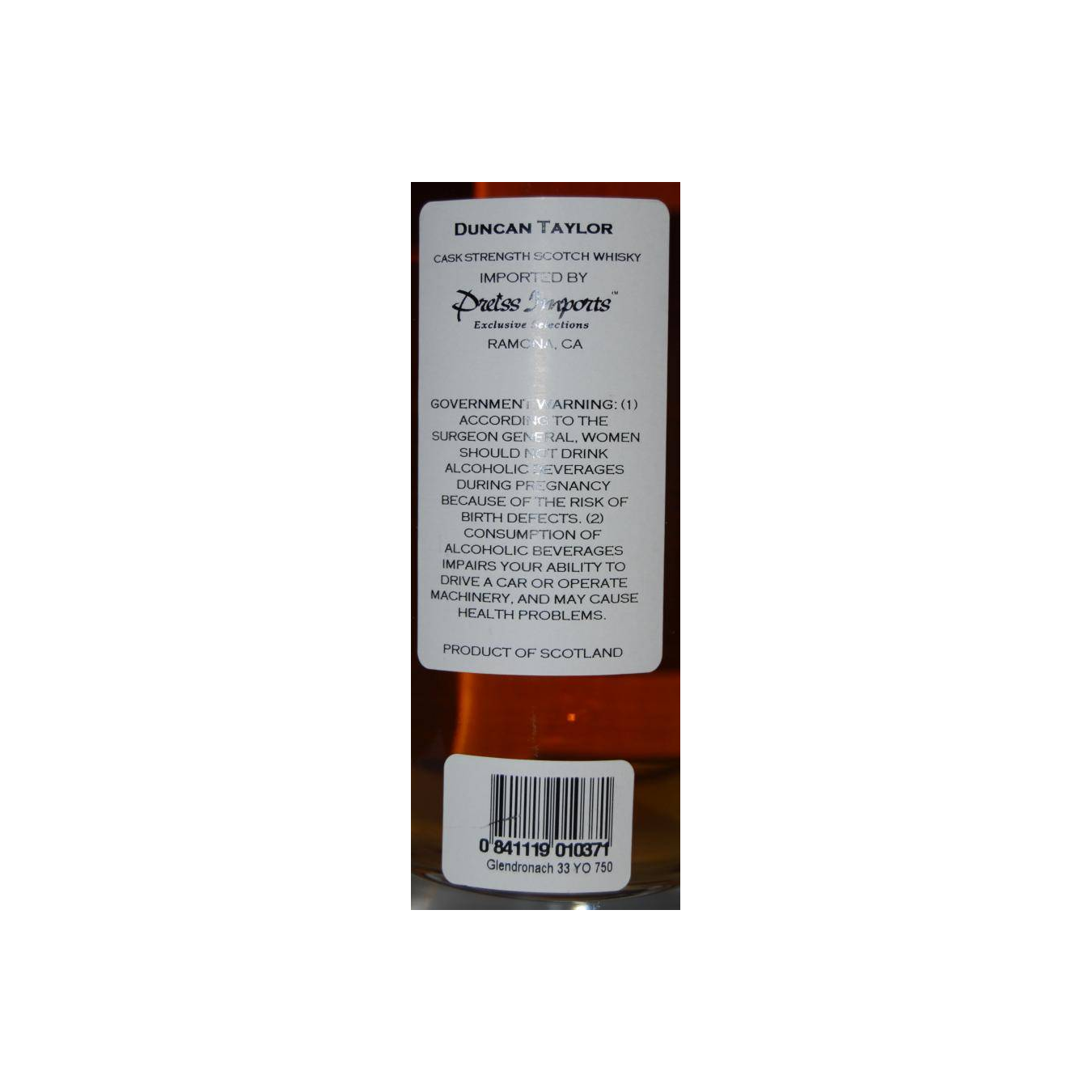 GlenDronach 1975 33 Years Single Malt Whisky 2