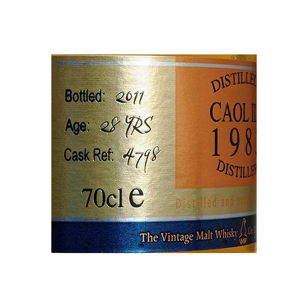 Caol Ila The Cooper's Choice 1983 28 Years Single Malt Whisky 3