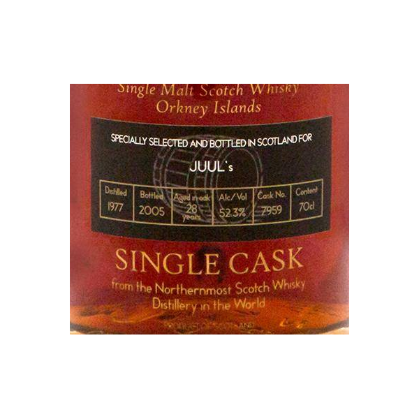 Highland Park 1977 28 Years Single Malt Whisky 3