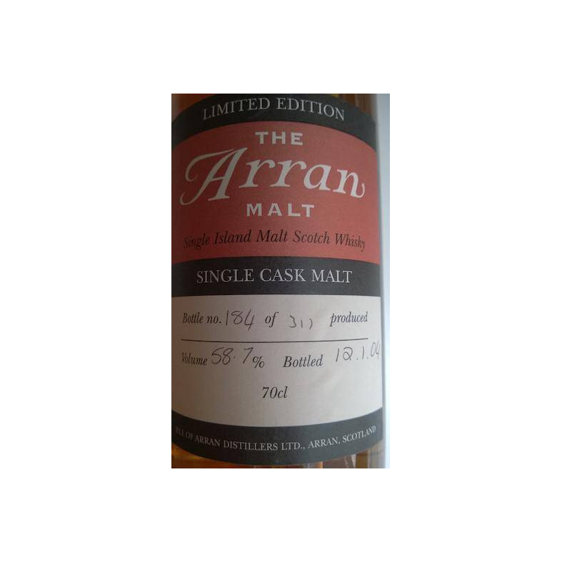 Arran Single Cask 1996 7 Years Single Malt Whisky