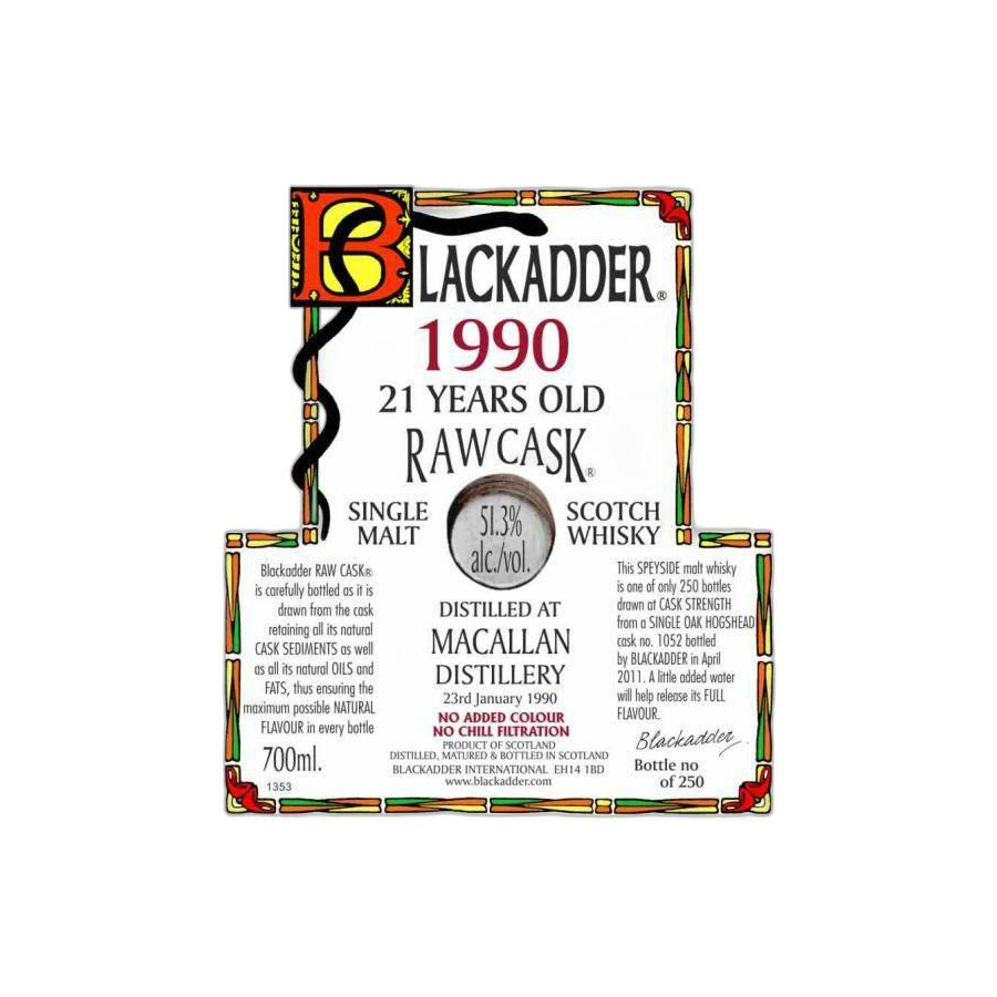 The Macallan Raw Cask 1990 21 Years Single Malt Whisky