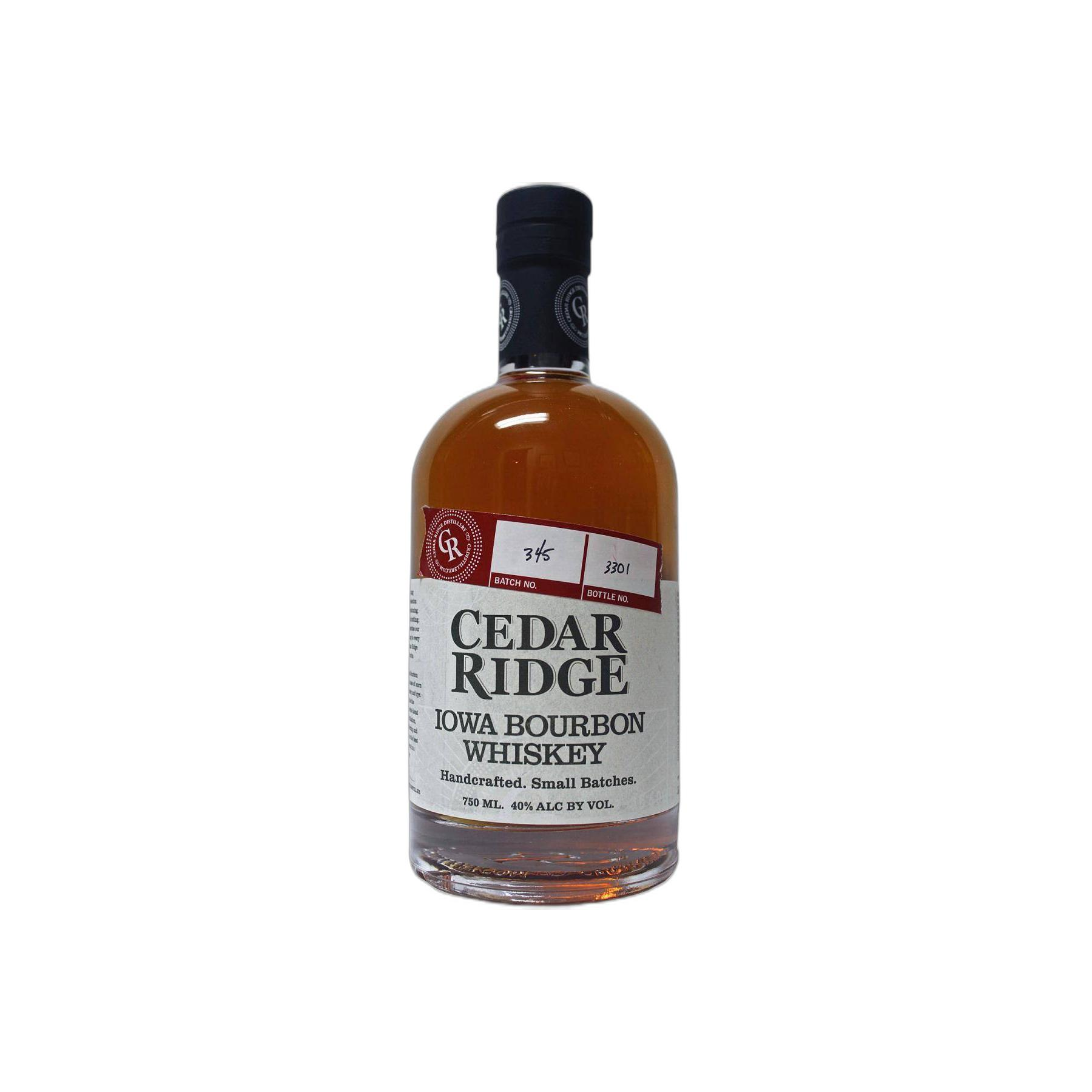Cedar Ridge Iowa Bourbon Whiskey