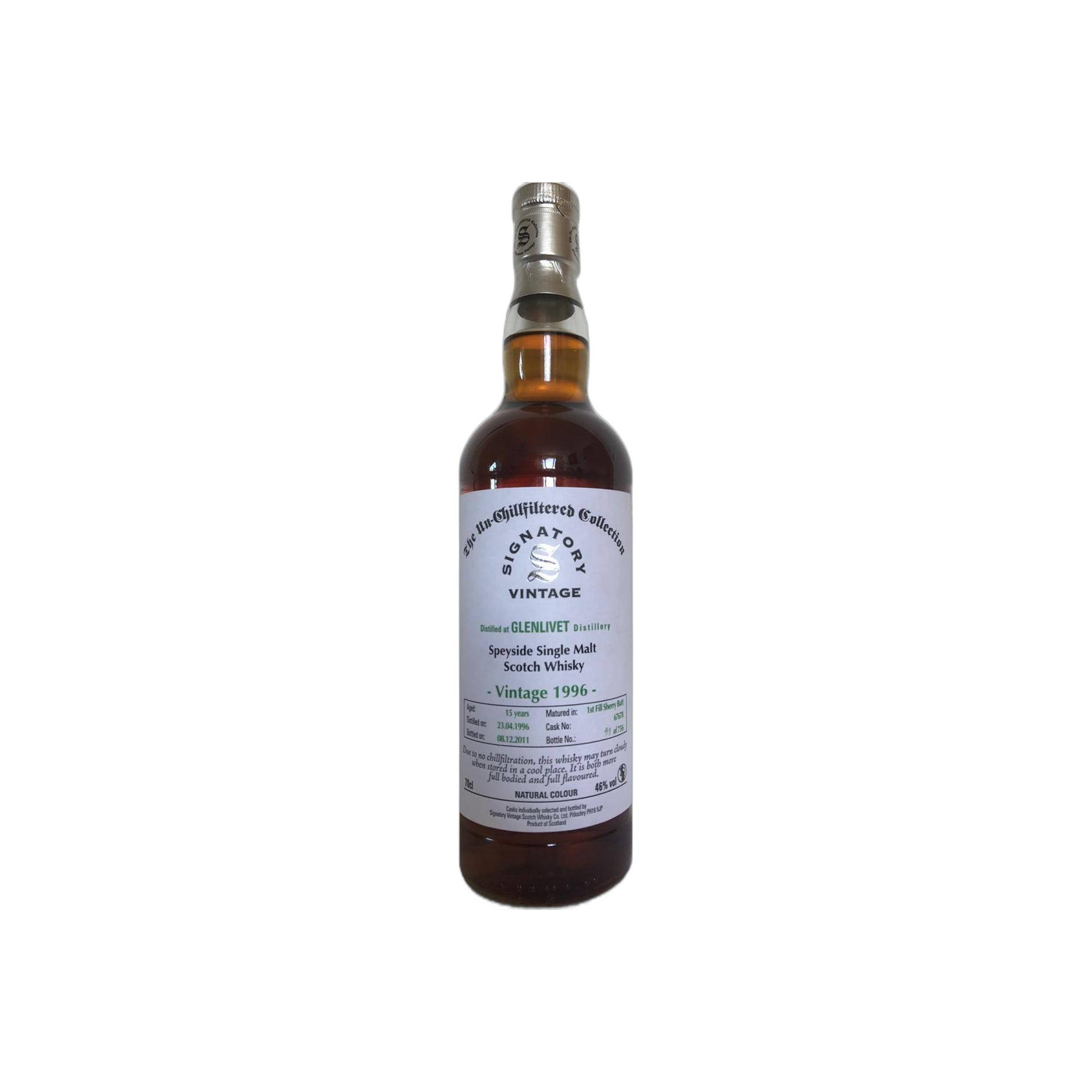 The Glenlivet The Un-Chillfiltered Collection 1996 15 Years Single Malt Whisky