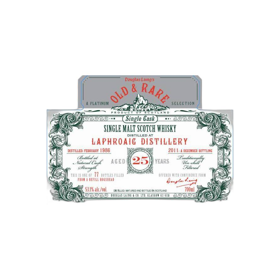Laphroaig 1986 25 Years Single Malt Whisky 2