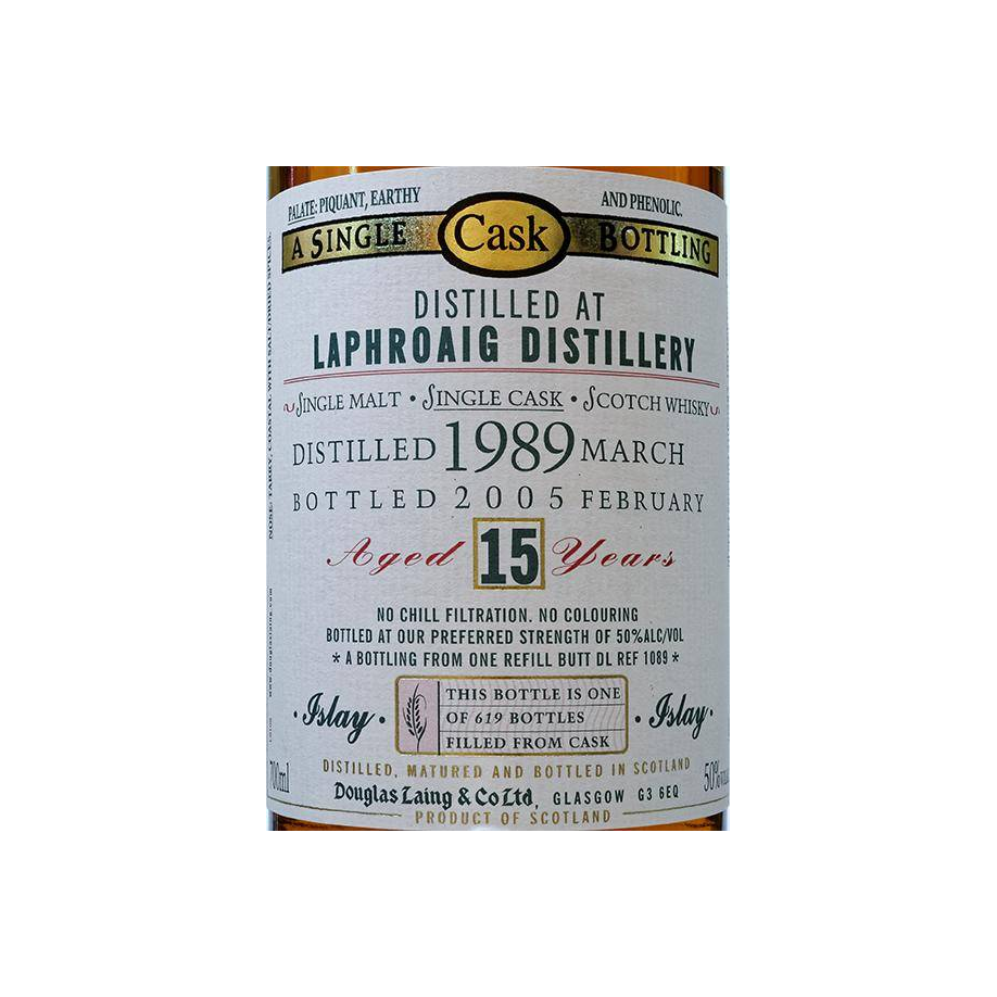 Laphroaig Old Malt Cask 1989 15 Years Single Malt Whisky 2