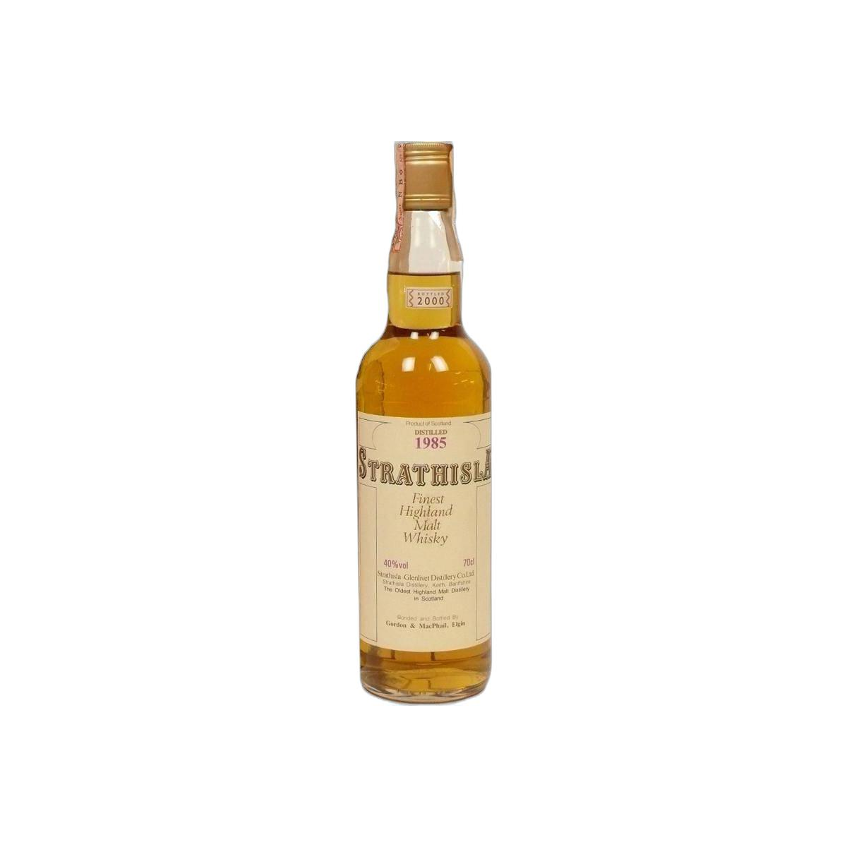 Strathisla Licensed Bottling 1985 15 Years Single Malt Whisky